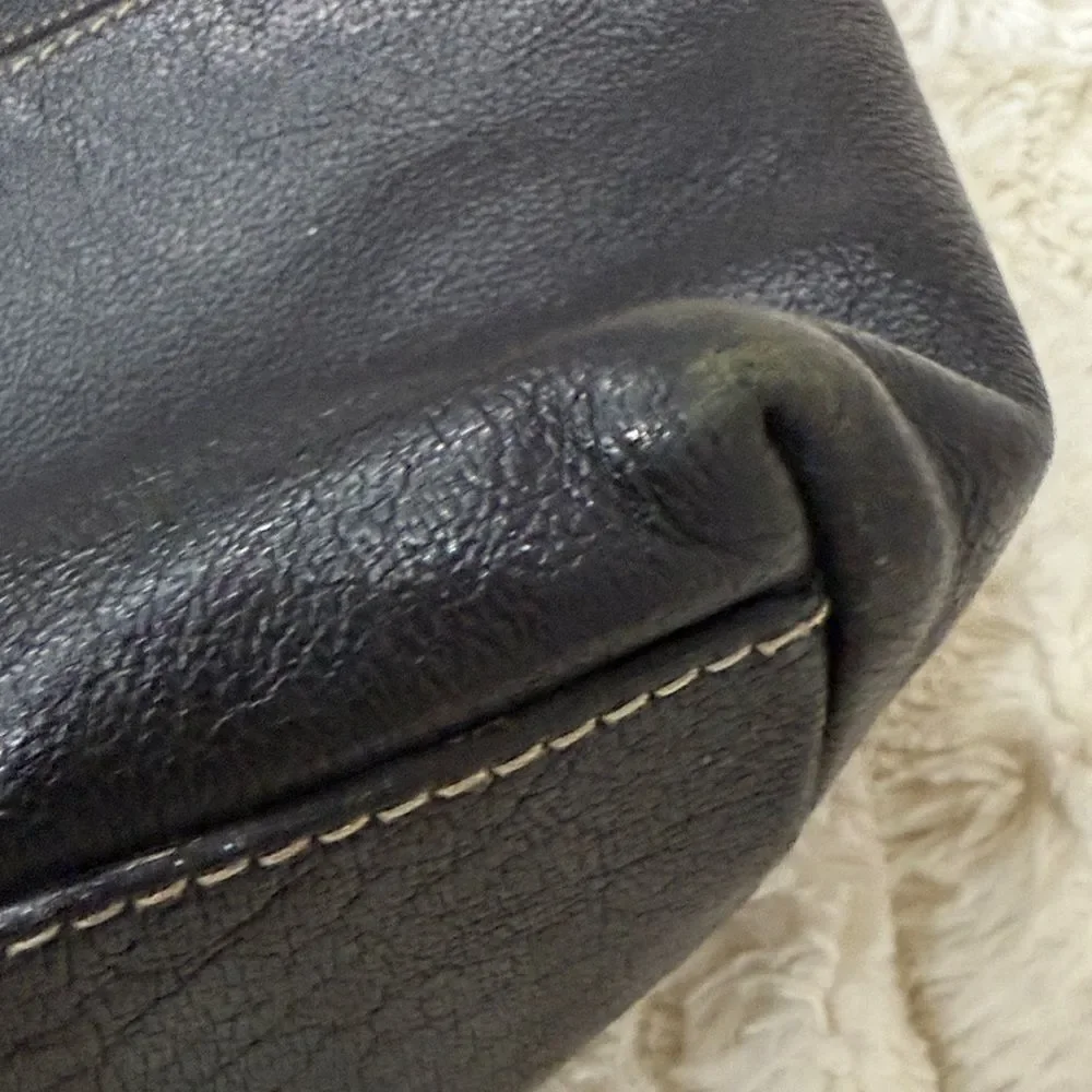 Dooney & Bourke Black Pebbled Dillen Hobo Shoulder Bag
